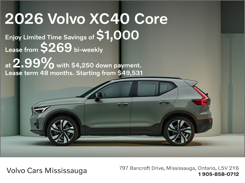 The 2026 Volvo XC40 Core