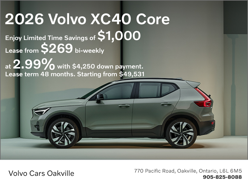 The 2026 Volvo XC40 Core