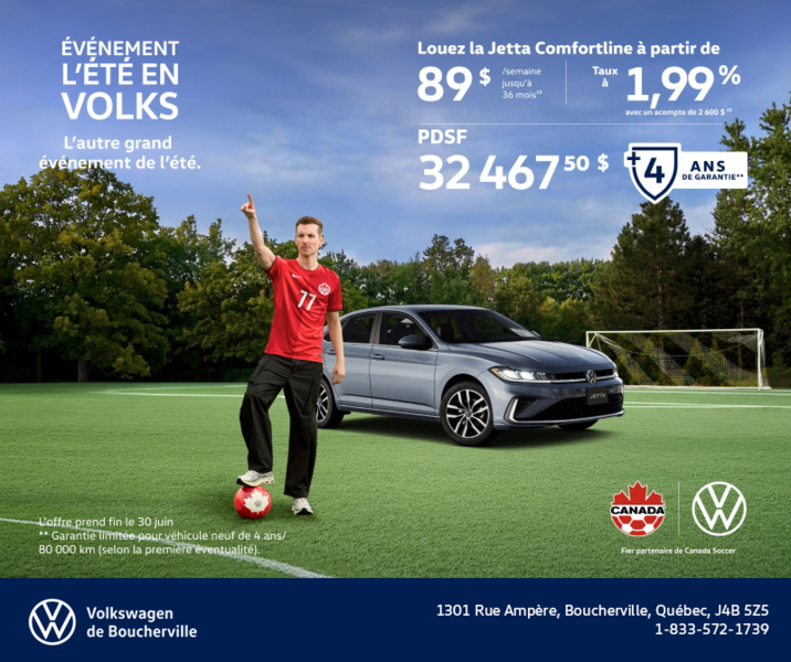 Procurez-vous la Volkswagen Jetta 2026