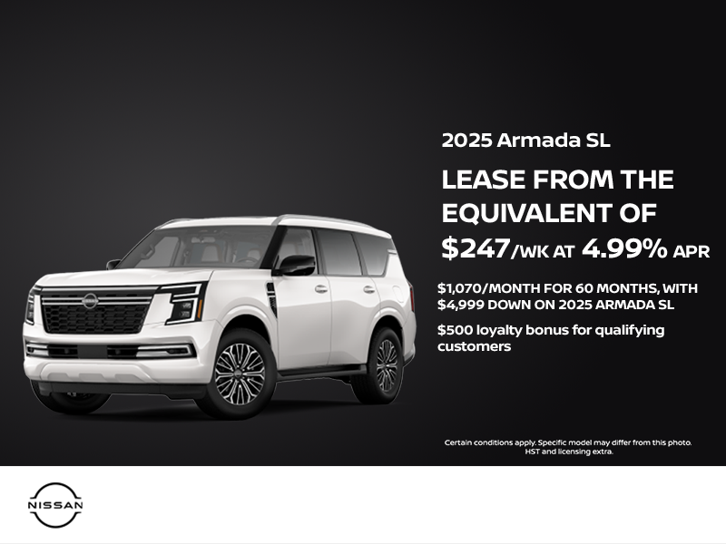Get the 2025 Nissan Armada Today!