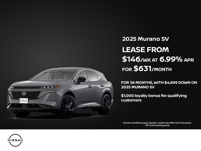 Get the 2025 Nissan Murano today!
