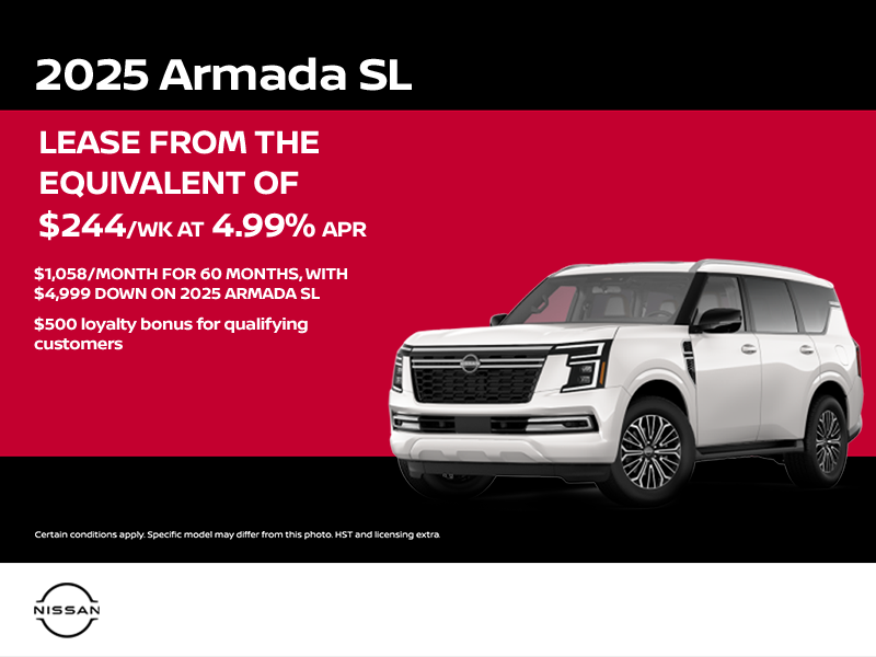 Get the 2025 Nissan Armada Today!