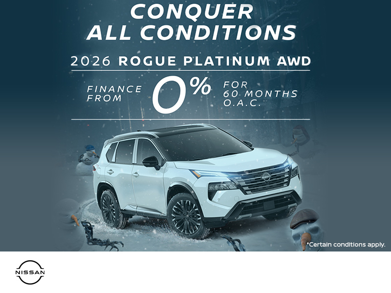 Get the 2026 Nissan Rogue Today!