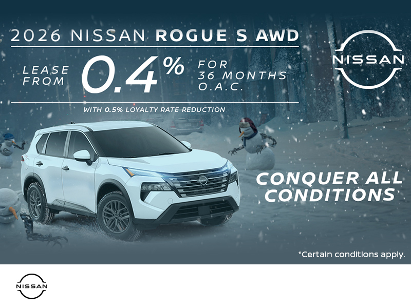 Get the 2026 Nissan Rogue Today!