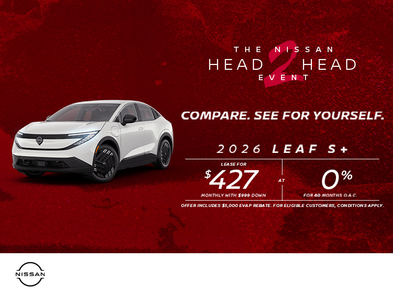 Get the 2026 Nissan Leaf S+!