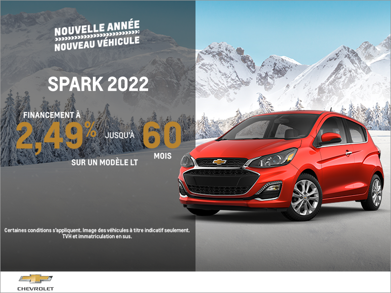 Obtenez la Chevrolet Spark 2022