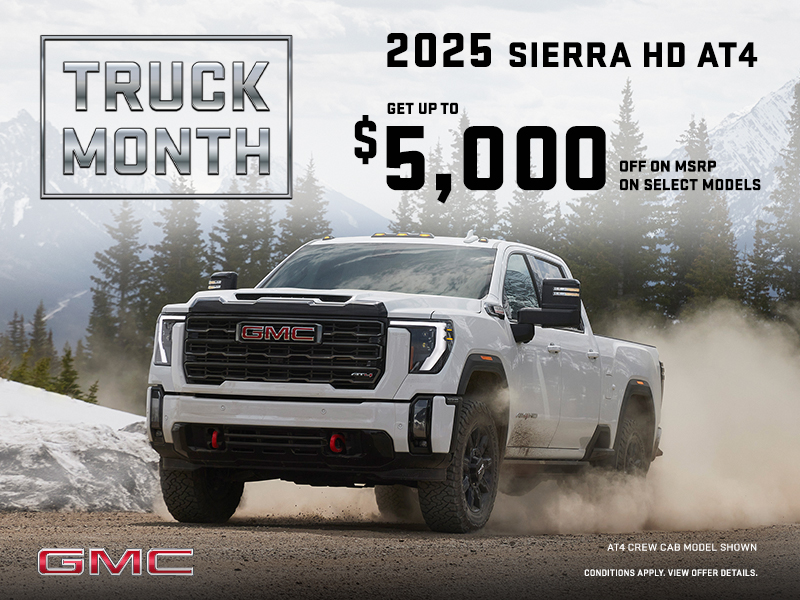 The 2025 GMC Sierra HD AT4