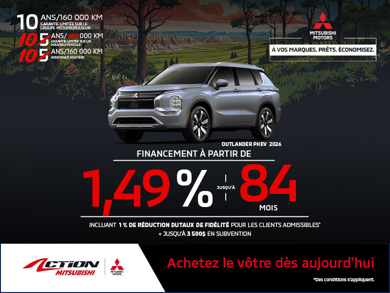 Mitsubishi Outlander PHEV 2026