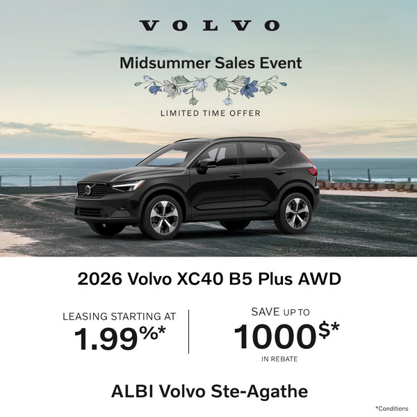 The 2026 Volvo XC40 B5 Plus AWD