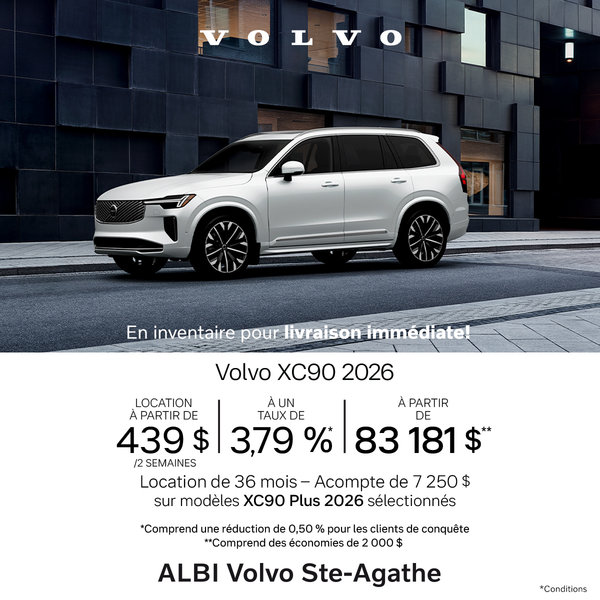 Le Volvo XC90 2026