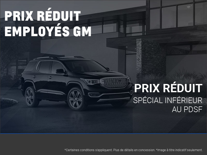 Prix réduits employés GM