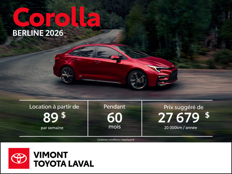 Toyota Corolla 2026
