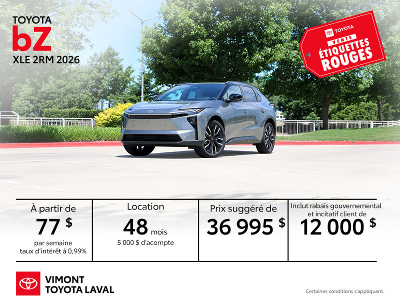 Toyota bZ XLE 2RM 2026