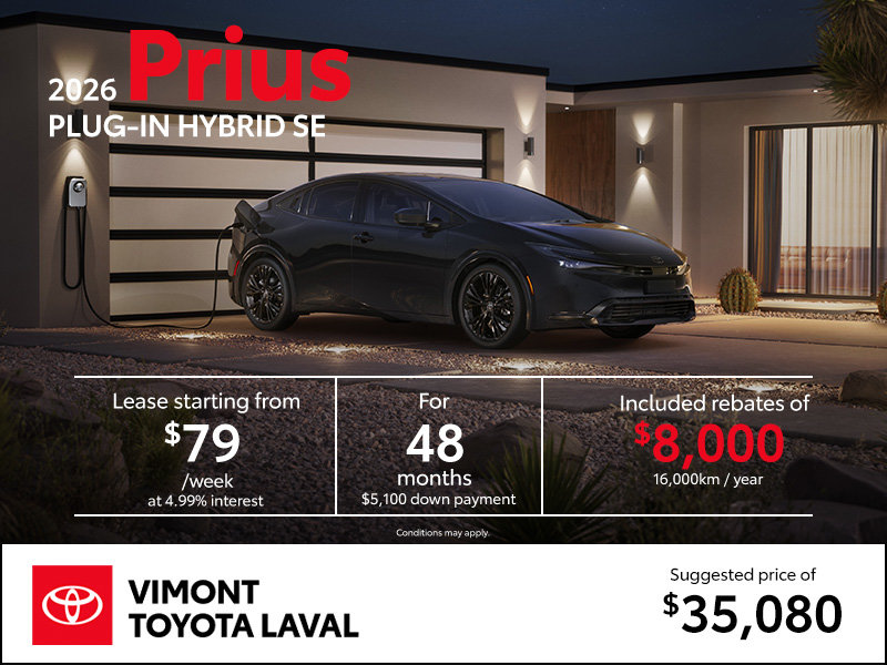 2026 Toyota Prius Plug-In Hybrid