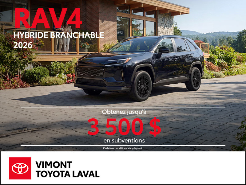 Toyota RAV4 Hybride Branchable 2026