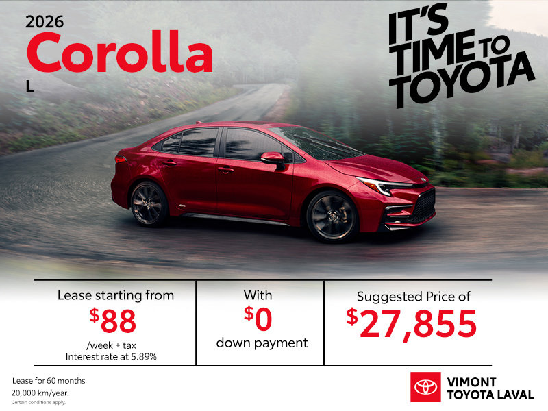 2026 Corolla L