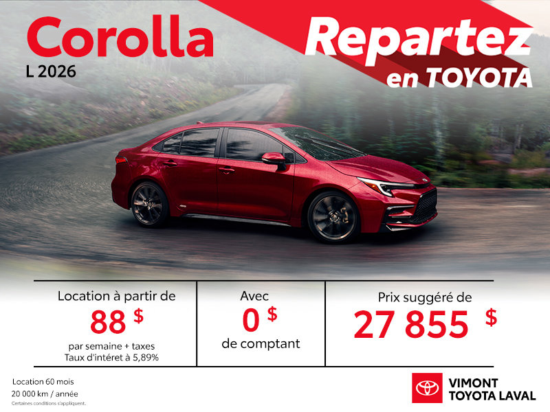Corolla L 2026