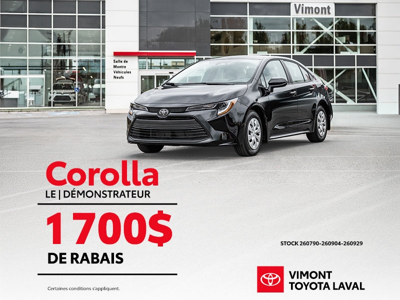 Corolla L Démonstrateur