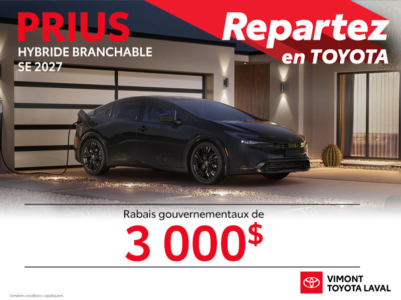 Prius Hybride Branchable SE 2027