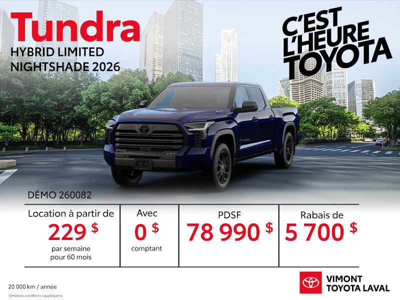 Tundra Hybride Limited Nightshade 2026