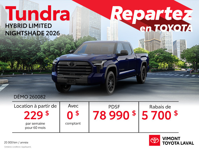 Tundra Hybride Limited Nightshade 2026