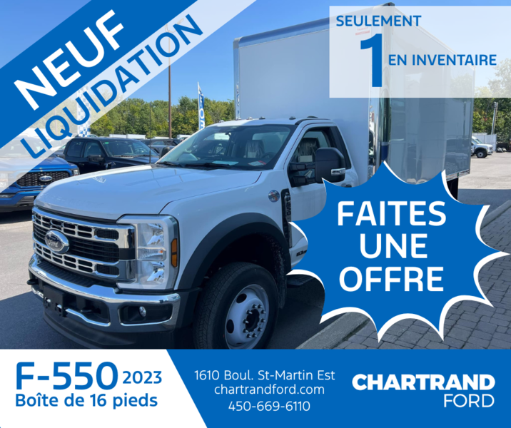 F-550 2023 (boîte de 16 pieds) : Quantité limité