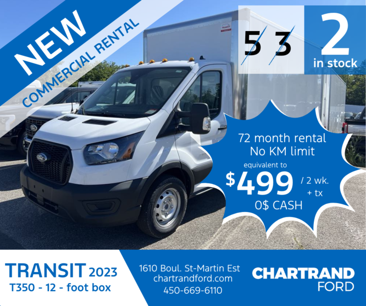 2023 Transit T350 (12 Foot Box)
