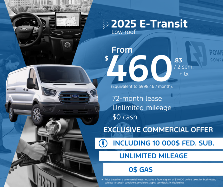 Reduce your costs with the new E-Transit 2025