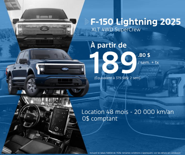 Procurez-vous le F-150 Lightning 2025