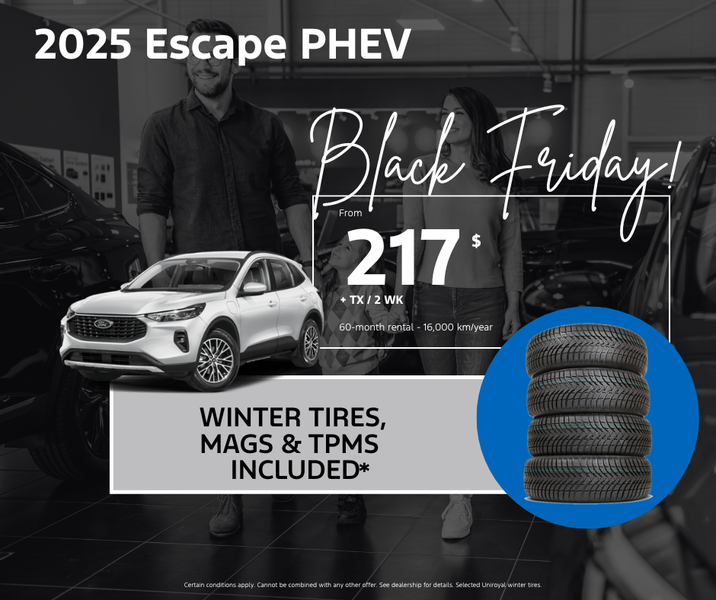 Escape PHEV 2025 – $217 / 2 wk. all included!