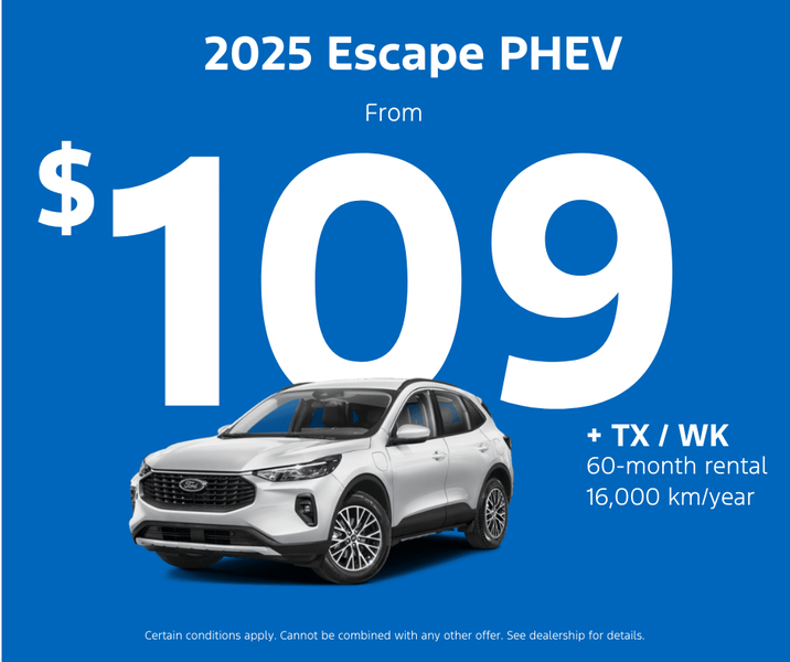 Get your 2025 Escape PHEV today!