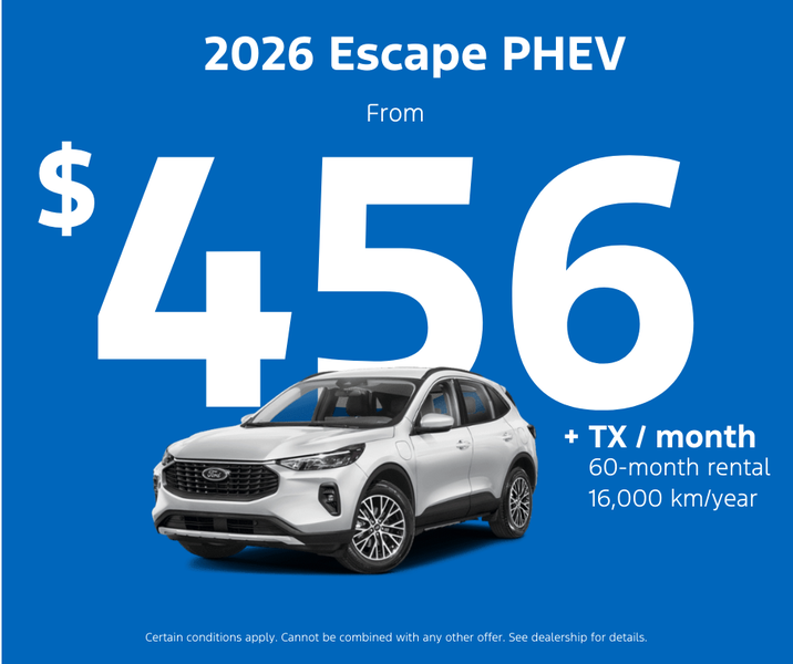 Get your 2026 Escape PHEV today!