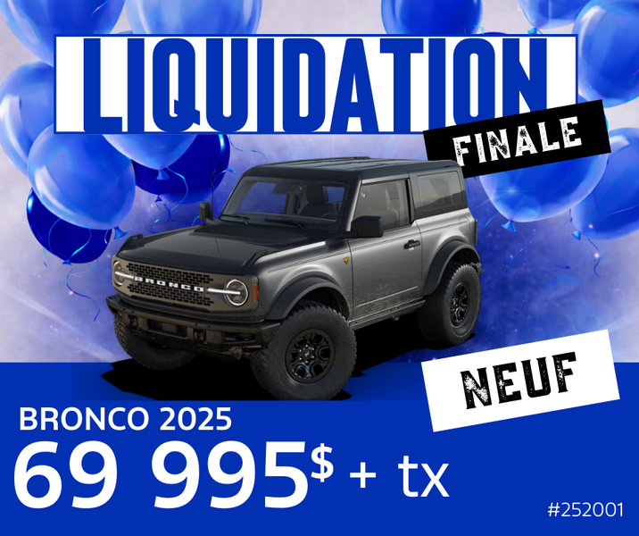 BRONCO 2025 : DERNIÈRE CHANCE
