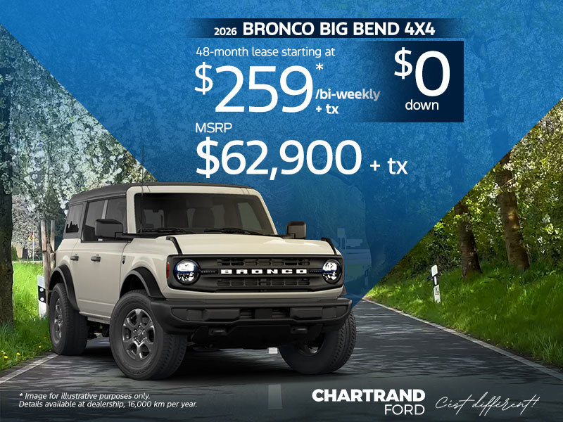 2026 Bronco Big Bend 4x4