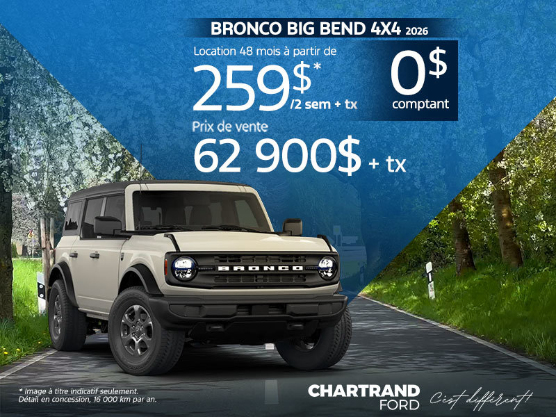 Bronco Big Bend 4x4 2026