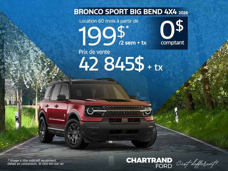 Bronco Sport Big Bend 4x4 2026