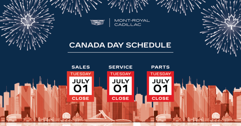 CANADA DAY SCHEDULE