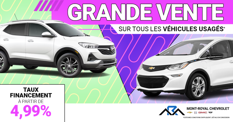 GRANDE VENTE SUR NOS VÉHICULES USAGÉS !