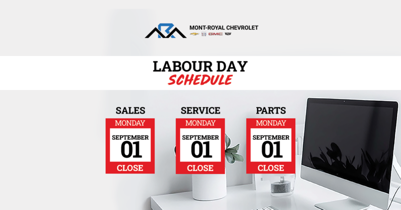 LABOUR DAY SCHEDULE