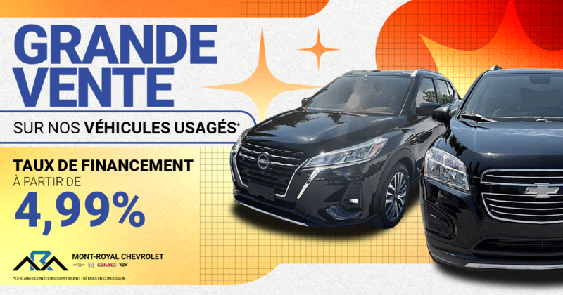 GRANDE VENTE SUR NOS VÉHICULES USAGÉS !