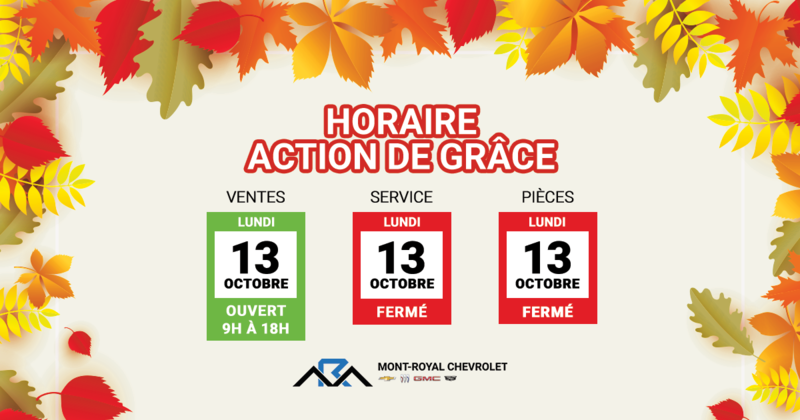 HORAIRE ACTION DE GRÂCE