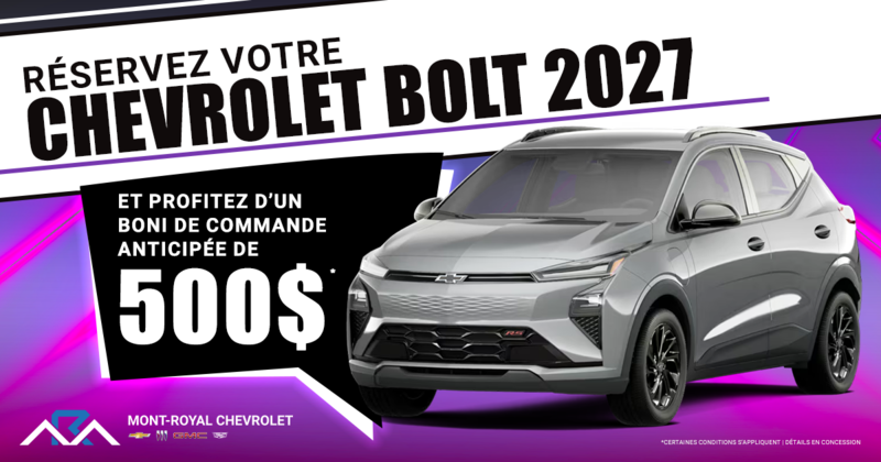 RÉSERVEZ VOTRE BOLT 2027 !
