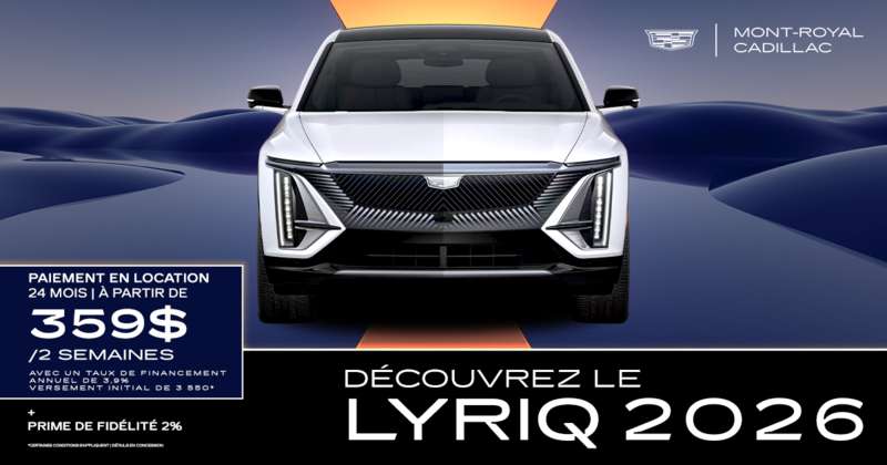 DÉCOUVREZ LE LYRIQ 2026 !