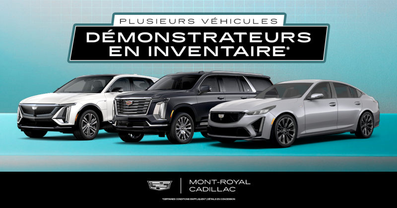 CONSULTEZ NOTRE INVENTAIRE DE DÉMONSTRATEURS !