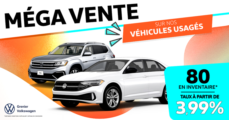 MÉGA VENTE SUR LES VÉHICULES USAGÉS !