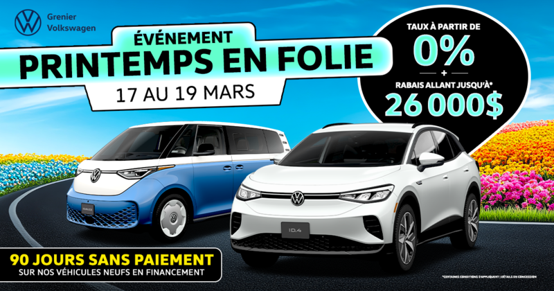ÉVÉNEMENT PRINTEMPS EN FOLIE !