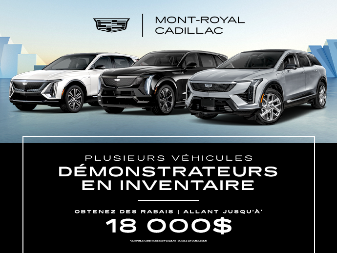CONSULTEZ NOTRE INVENTAIRE DE DÉMONSTRATEURS !