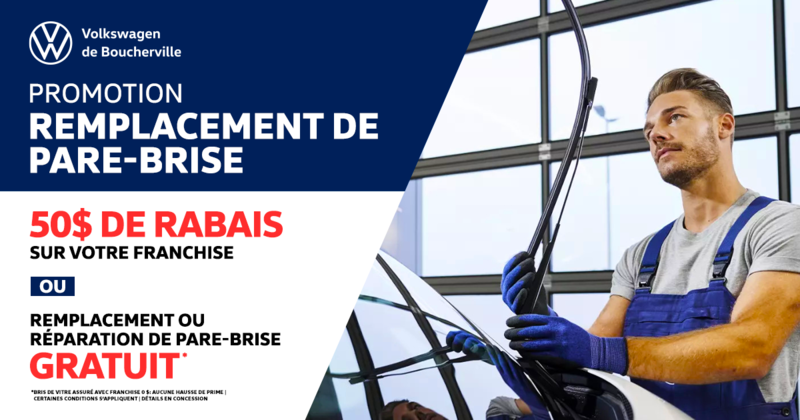 PROMOTION REMPLACEMENT DE PARE-BRISE !