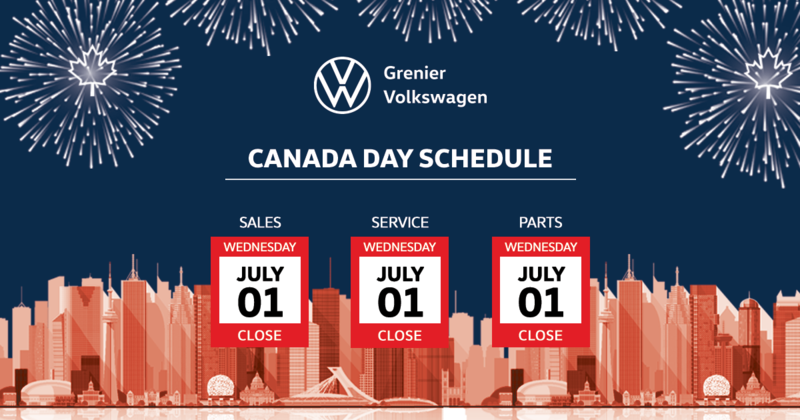 CANADA DAY SCHEDULE