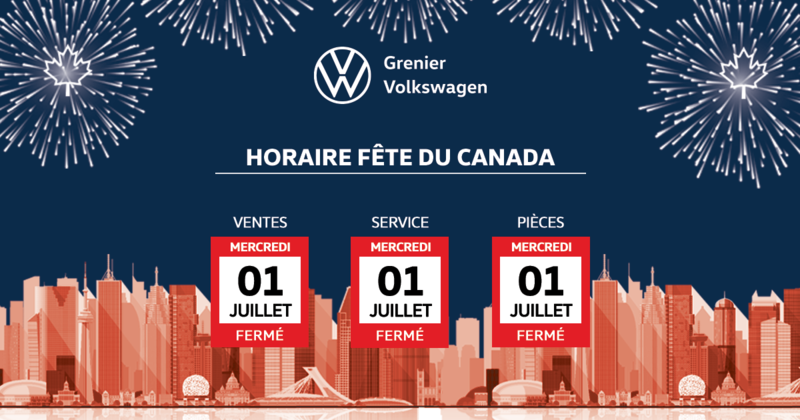 HORAIRE FÊTE DU CANADA